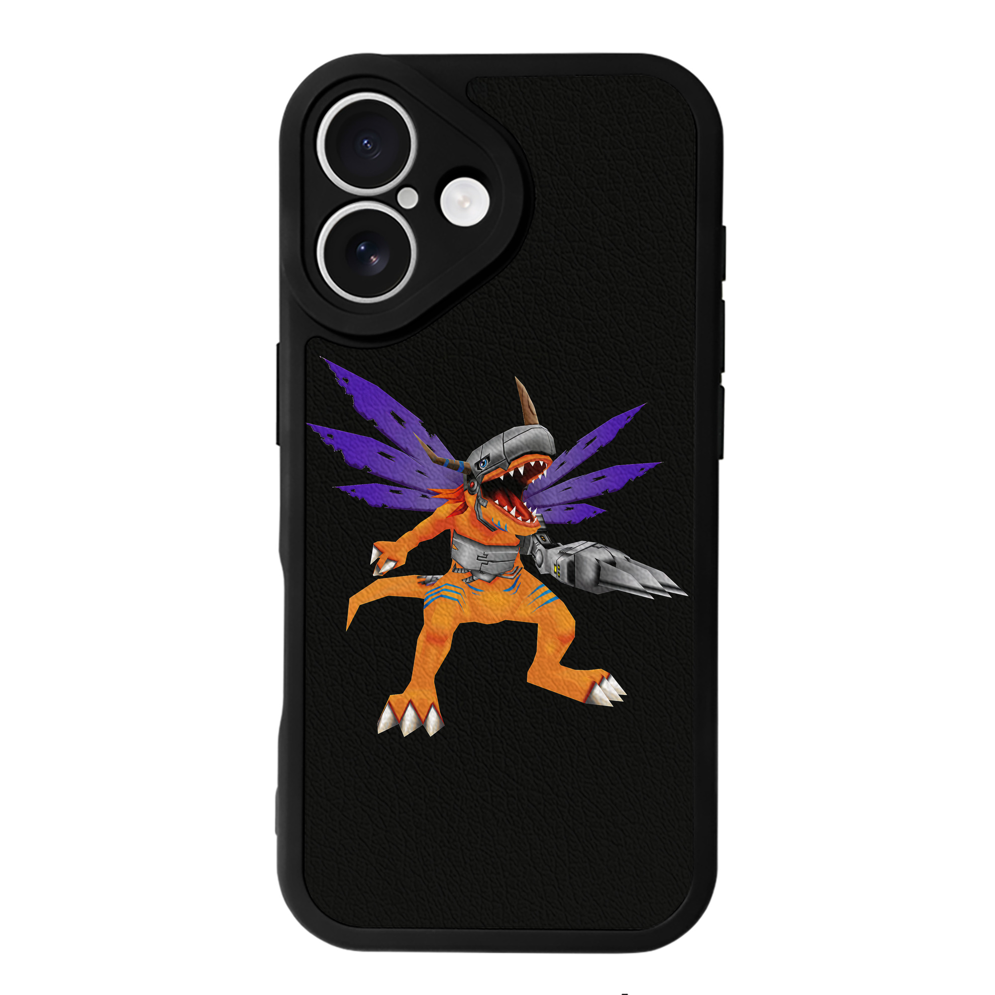 （画像用） Digimon デジタルモンスター/デジモン 【iPhone 16シリーズ対応】シリコンスマホケース（レザー調） 材質：シリコン